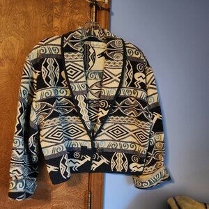 Elegant Embroidery Look:  The Perfect Blue and White Statement Jacket